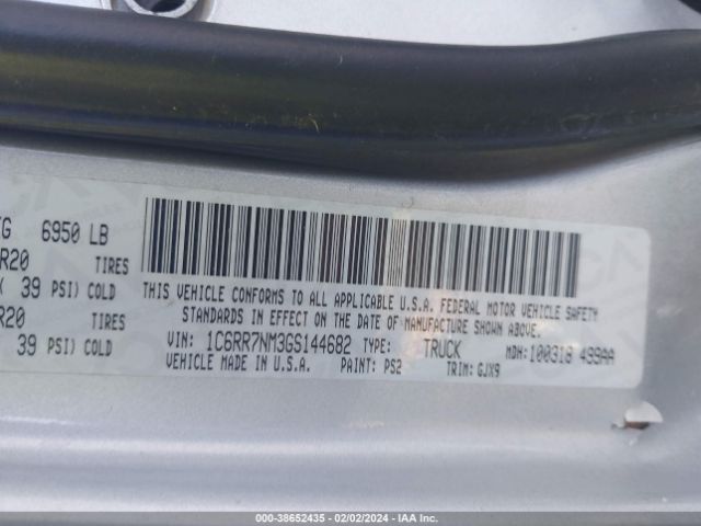 1C6RR7NM3GS144682 RAM 1500 Laramie