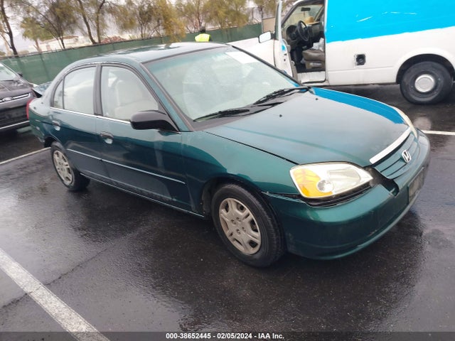 2001 HONDA CIVIC LX VIN: JHMES15581S004487