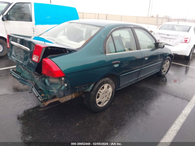 2001 HONDA CIVIC LX VIN: JHMES15581S004487