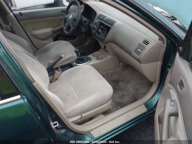 2001 HONDA CIVIC LX VIN: JHMES15581S004487