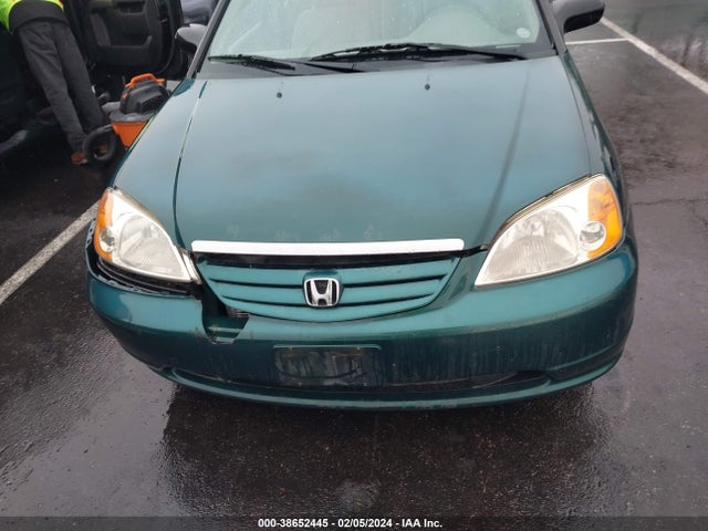 2001 HONDA CIVIC LX VIN: JHMES15581S004487