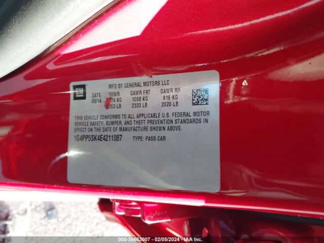 1G4PP5SK4E4211087 Buick Verano