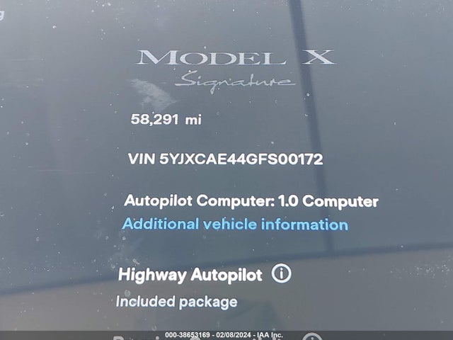 Tesla Model X 60d/p100d/p90d 2016 5YJXCAE44GFS00172 Image 7