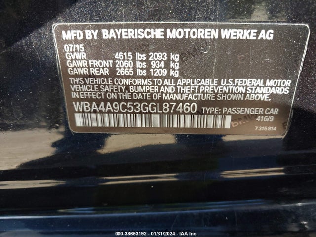 BMW 428i Gran Coupe 2016 WBA4A9C53GGL87460 Image 9