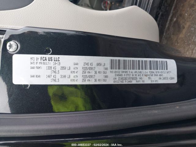 2C4RDGBG1KR789329 Dodge Grand Caravan Se