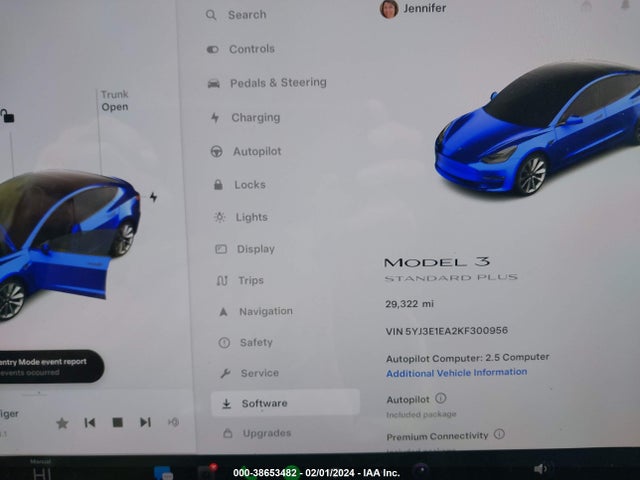 Tesla Model 3 Long Range/mid Range/standard Range/standard Range Plus 2019 5YJ3E1EA2KF300956 Image 7
