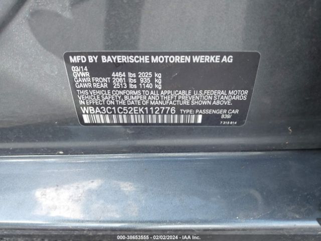 WBA3C1C52EK112776 BMW 328I
