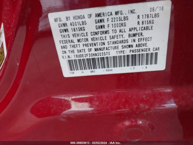 19UDE2F30HA003570 Acura Ilx Acurawatch Plus Package