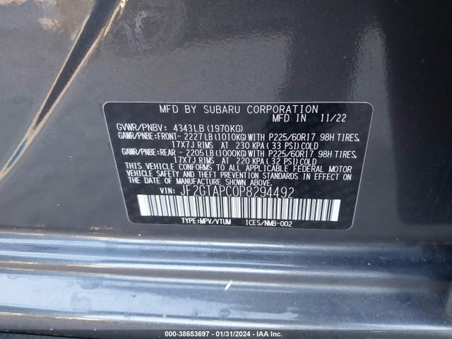 Subaru Crosstrek Premium 2023 JF2GTAPC0P8294492 Image 9