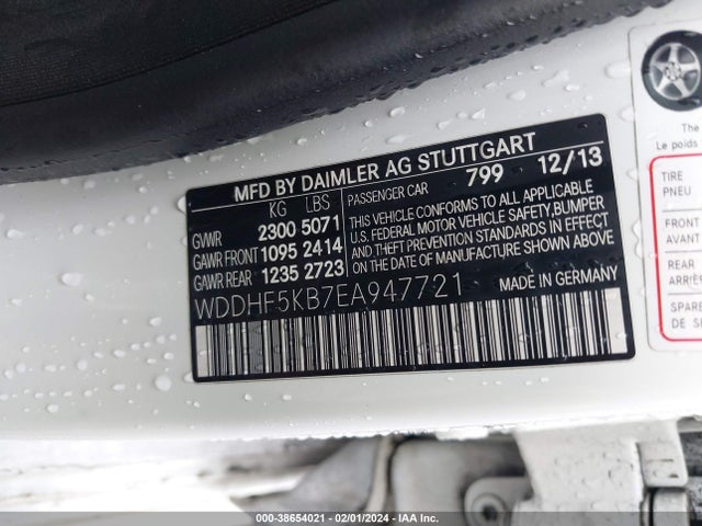 WDDHF5KB7EA947721 Mercedes-Benz E 350