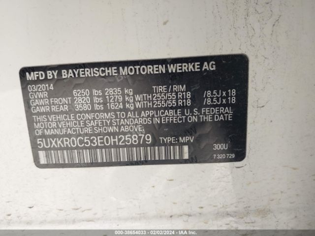 5UXKR0C53E0H25879 BMW X5 Xdrive35i