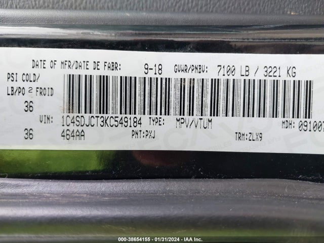 Dodge Durango R/t 2019 1C4SDJCT3KC549184 Image 9
