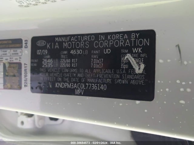 KIA Sportage Lx 2020 KNDPM3AC0L7736140 Image 9