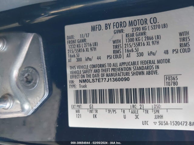 Ford Transit Connect Xl 2018 NM0LS7E77J1360090 Image 9