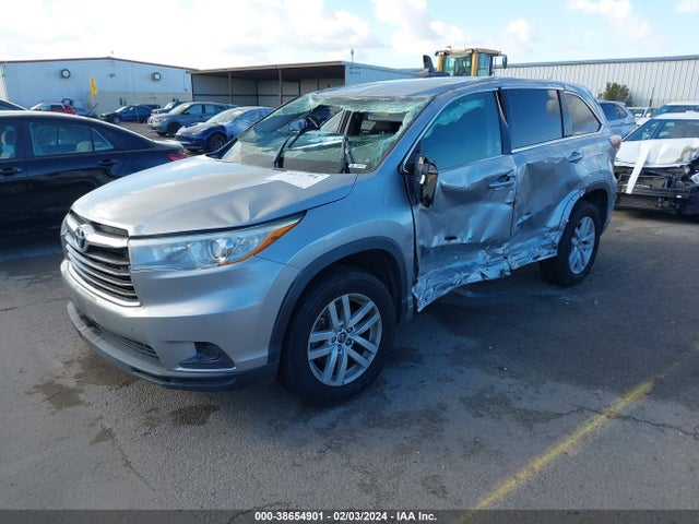 Toyota Highlander Le V6 2016 5TDZKRFH4GS176947 Image 2