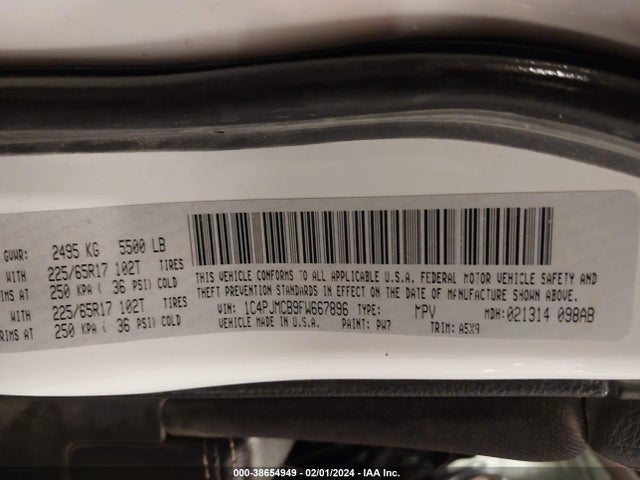 Jeep Cherokee Latitude 2015 1C4PJMCB9FW667896 Image 9