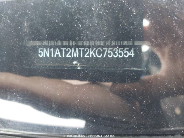 5N1AT2MT2KC753554 Nissan Rogue Sl