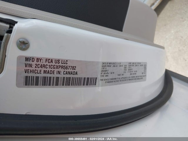 2C4RC1CGXPR567782 Chrysler Voyager Lx