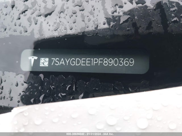 Aukcja sprzedaży 2023 Tesla Model Y Awd/long Range Dual Motor All-wheel Drive, vin: 7SAYGDEE1PF890369, numer aukcji: 38656040