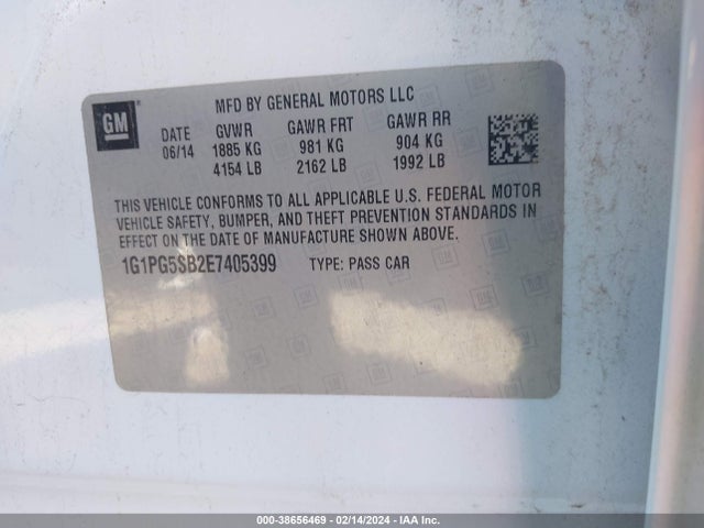 Chevrolet CRUZE LTZ 2014 1G1PG5SB2E7405399 Image 9