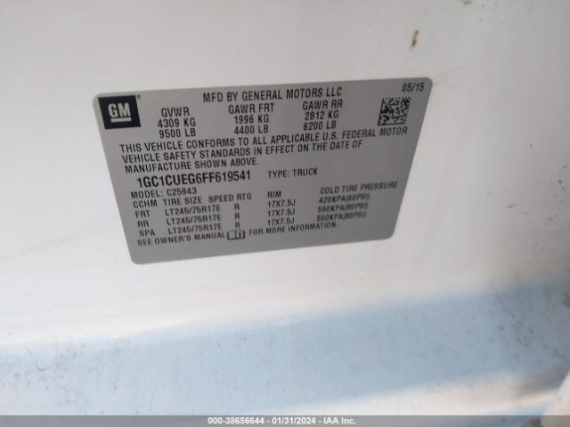 1GC1CUEG6FF619541 Chevrolet Silverado 2500hd Wt