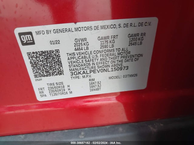 GMC Terrain Fwd Slt 2022 3GKALPEV0NL150973 Image 9