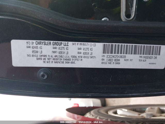 2C3CCAKG7EH186339 Chrysler 300C