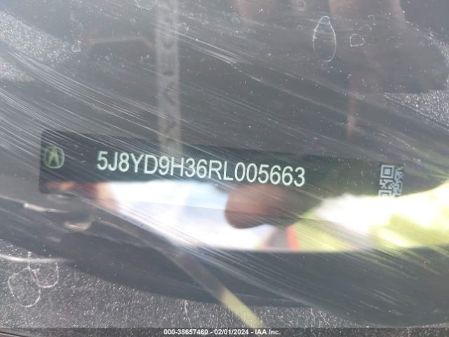 5J8YD9H36RL005663 Acura Mdx Standard