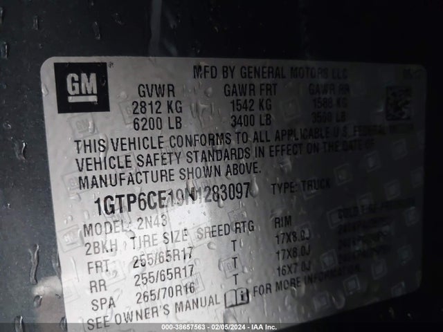 GMC CANYON SLE 2017 1GTP6CE19H1283097 Image 9