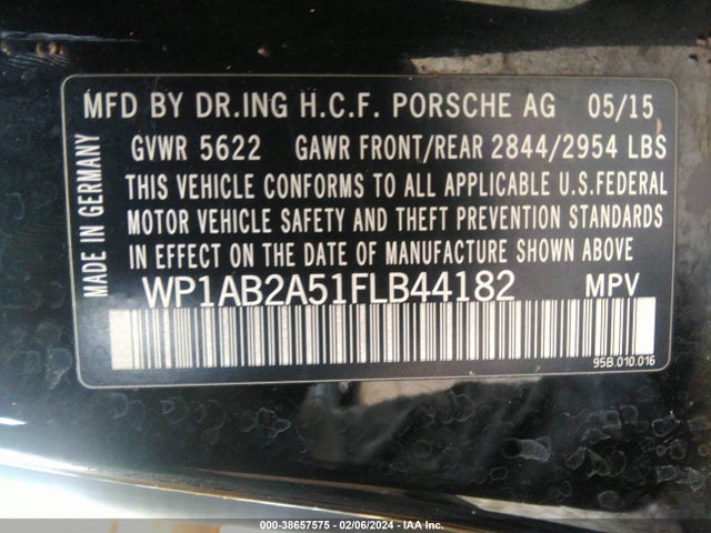 2015 PORSCHE MACAN WP1AB2A51FLB44182 Photo 8