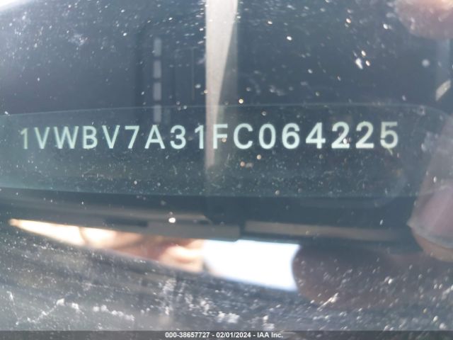 1VWBV7A31FC064225 Volkswagen Passat 2.0l Tdi Se