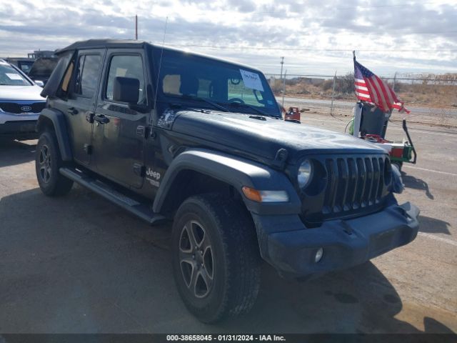 Auction sale of the 2020 Jeep Wrangler Unlimited Sport S 4x4, vin: 1C4HJXDG6LW241675, lot number: 38658045