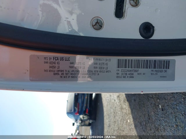 Dodge Challenger Sxt 2019 2C3CDZAGXKH739607 Image 9