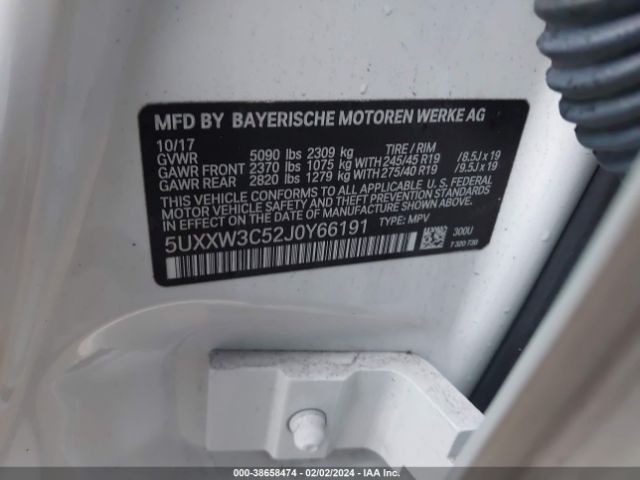 5UXXW3C52J0Y66191 BMW X4 Xdrive28i