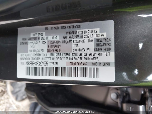 JM3KFBBMXP0291935 Mazda Cx-5 2.5 S Select