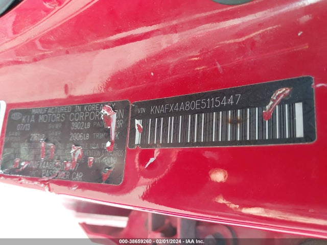 KIA FORTE EX 2014 KNAFX4A80E5115447 Image 9