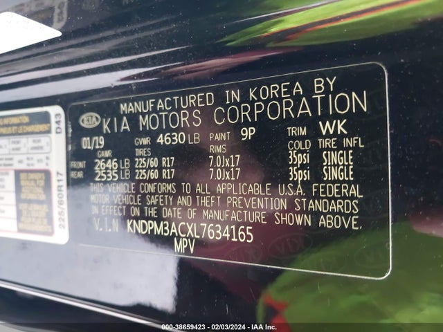 KIA Sportage Lx 2020 KNDPM3ACXL7634165 Image 9