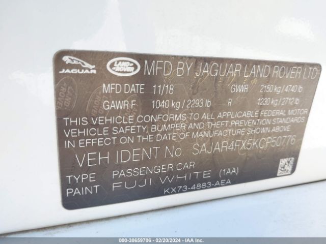 SAJAR4FX5KCP50776 Jaguar Xe 25t