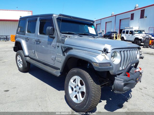 Auction sale of the 2020 Jeep Wrangler Unlimited Sahara 4x4, vin: 1C4HJXEN8LW240279, lot number: 38659835