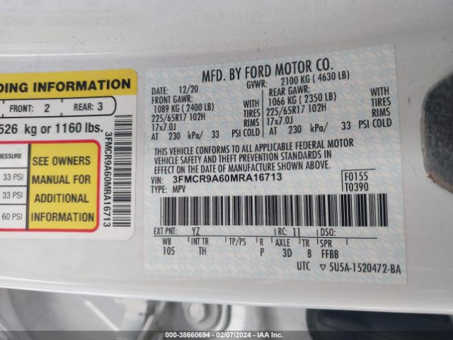 2021 FORD BRONCO SPORT 3FMCR9A60MRA16713 Photo 8