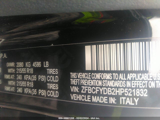 2017 FIAT 500X ZFBCFYDB2HP521832 Photo 8