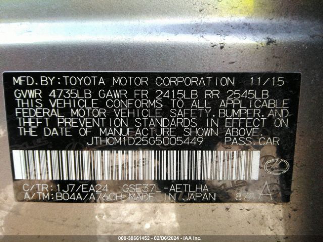 JTHCM1D25G5005449 Lexus IS 300
