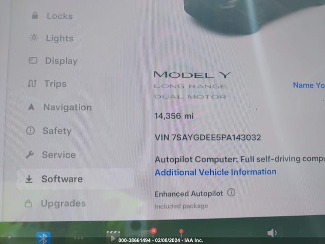 7SAYGDEE5PA143032 Tesla Model Y Awd/long Range Dual Motor All-wheel Drive