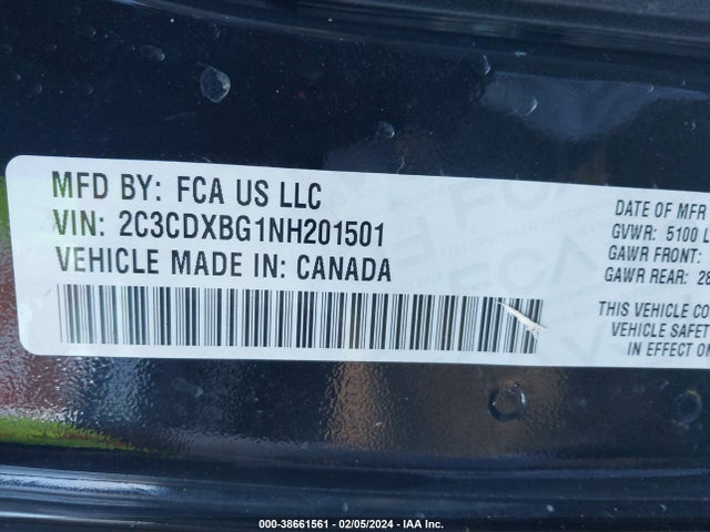 Dodge Charger Sxt Rwd 2022 2C3CDXBG1NH201501 Image 9