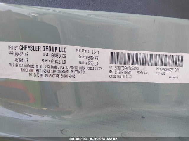 2012 FIAT 500C 3C3CFFDR4CT223225 Photo 8