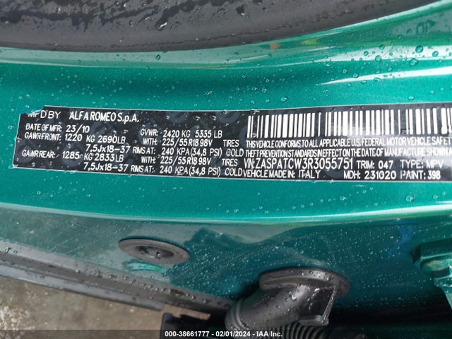 ZASPATCW3R3055751 Alfa Romeo Tonale Ti Eawd