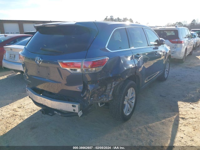 Toyota Highlander Le V6 2016 5TDZKRFH8GS124690 Image 4