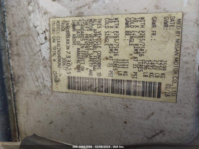 Nissan Frontier Desert Runner 2018 1N6DD0ERXJN733025 Image 9