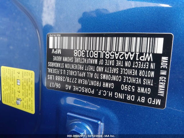 2018 PORSCHE MACAN WP1AA2A58JLB01308 Photo 8