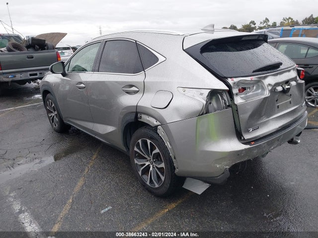 2017 LEXUS NX 200T F SPORT VIN: JTJYARBZ3H2052638